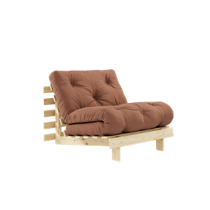 Karup Design Roots Sovesofa med Madrass 90x200 759 Leirbrun/furu