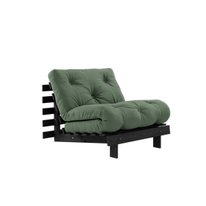 Karup Design Roots Sovesofa med Madrass 90x200 Svart Natt/ Olivengrønn