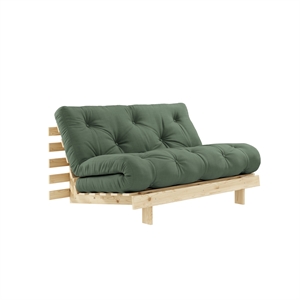Karup Roots Sovesofa 140x200 Rå/756 Olivengrønn