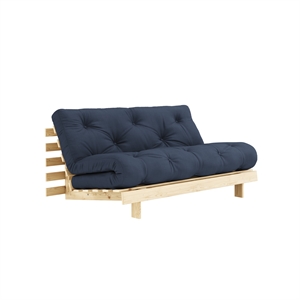 Karup Roots Sovesofa 160x200 Rå/737 Marineblå