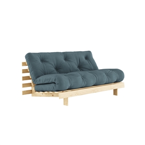 Karup Roots Sovesofa 160x200 Rå/757 Bensinblå