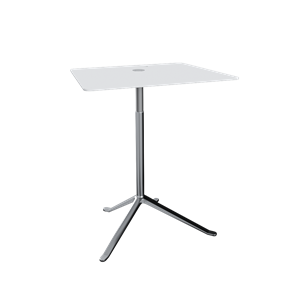 Fritz Hansen Little Friend KS13 sidebord justerbar Høyde Hvit/polert Aluminium