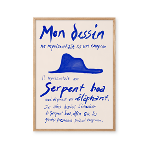 Peléton Le Petit Prince Blå 70x100 Plakat