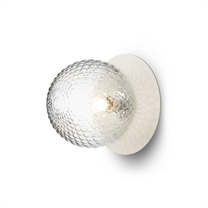 Nuura Liila 1 Vegglampe i Begrenset Opplag, Medium Beige/ Optisk Klar