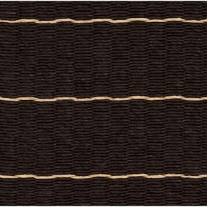 Woodnotes Line-teppe 140x200 Papirgarn/ Sort Naturfarget
