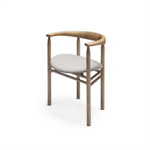 Nikari Linea Collection RMT6 Spisestol Askbeiset i Eikefarge/stålskåret Trio 213