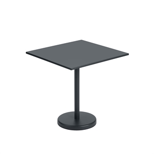 Muuto Linear Steel Café Hagebord Sort 70 X 70 cm