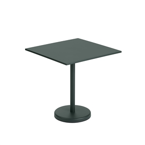 Muuto Linear Steel Café Hagebord Grønn 70 X 70 cm