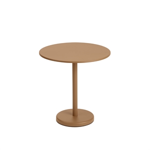 Muuto Linear Steel Café Hagebord Brent Oransje Ø70