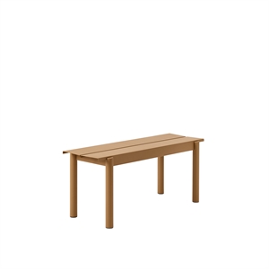 Muuto Lineær Stålbenk Brent Oransje 110 x 34 cm