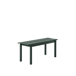 Muuto Lineær Stålbenk Grønn 110 x 34 cm