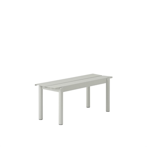 Muuto Lineær Stålbenk 110 x 34 cm Grå
