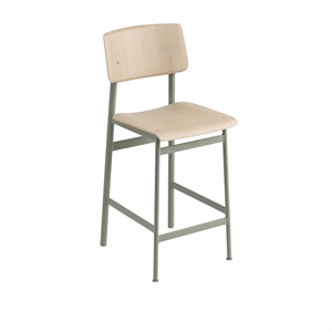 Muuto Loft Barkrakk Eik/Støvet Grønn H98.5