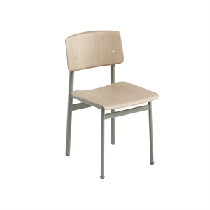 Muuto Loft Spisestuestol Eik/støvet Grønn