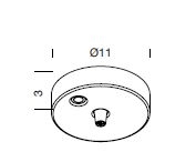 Ilti Luce Takrosett Med 2 Hull 31x8x6 cm Hvit