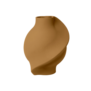Louise Roe Keramikk Pirout 02 Vase Slipt Oker