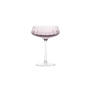 Louise Roe Champagne Coupe Cut Champagneglass Sett med 4 Rosé