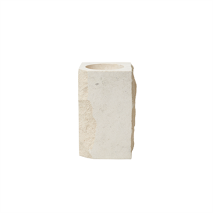 Louise Roe Gallery Object steinlysestake høy Beige travertin