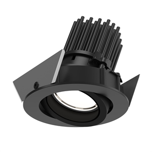 Louis Poulsen LP 45 Innfelt Taklampe Roterbar Ø7,5 2700K & Av/På Sort