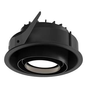 Louis Poulsen LP70 Delvis Innfelt Taklampe Ø10,5 3000K & Av/På Sort