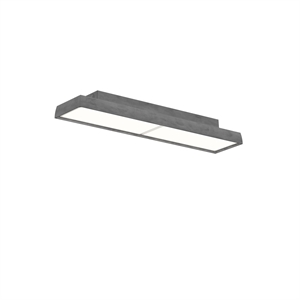 Louis Poulsen LP Slim Vegg-/ Taklampe 3000K & Dali Mørk Rå Aluminium
