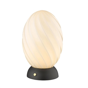 Halo Design Twist Oval Bordlampe Opal/ Svart