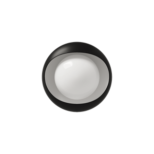 LYFA CORNEA 220 Vegglampe Svart/ Opal
