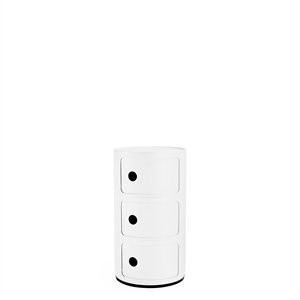 Kartell Componibili 3 Skap Matt Hvit