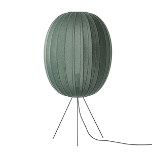 Made By Hand Knit-Wit High Oval Gulvlampe Medium Ø65 Tweed Green