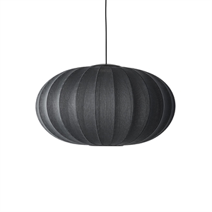 Made By Hand Knit-Wit Oval Taklampe Ø76 Sort LED