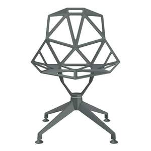 Magis Chair One 4-stjerners Spisestuestol Grønn Grå