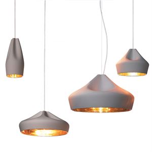 Marset Pleat Box Taklampe Grå & Gull