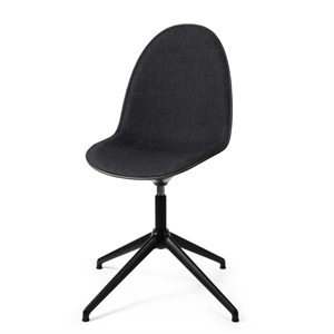 Mater Eternity Svingbar Spisestol Sort Base & Polstret 198 Grå