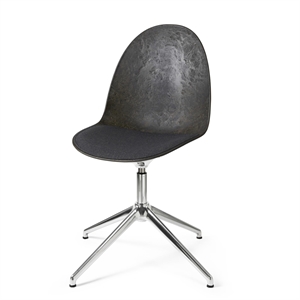 Mater Eternity Svingbar Spisestol i Aluminium med Trukket Sete 198 Grå