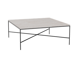 Fritz Hansen Planner salongbord 80x80 cm Krem/ Sort