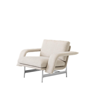 &Tradition Meantime AV29 Lenestolsofa Polert Aluminium/ Ecriture 0210