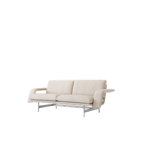 &Tradition Meantime AV30 2-seters Sofa i Polert Aluminium/ Ecriture 0210