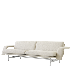 &Tradition Meantime AV31 3-seters Sofa i Polert Aluminium/ Ecriture 0210