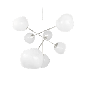 Tom Dixon Melt Chandelier Stor Opal/ Sølv