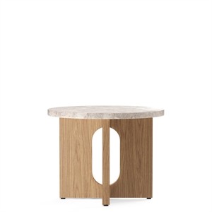Audo Androgyne Rundt Sofabord Natural Oak/ Kunis Breccia