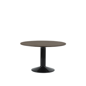 Muuto Center spisebord Ø120 mørkoljet eik/ Sort