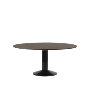 Muuto Center Spisebord Ø160 Mørkoljet Eik/ Sort