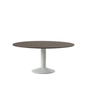Muuto Center Spisebord Ø160 Mørkoljet Eik/ Grå