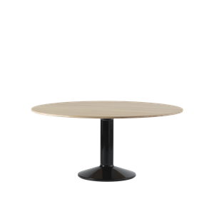 Muuto Center Spisebord Ø160 Oljet Eik/ Sort
