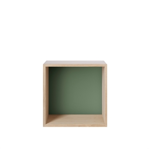 Muuto Mini Stablet Hyllesystem Medium Eik/Støvet Grønn