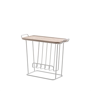 Maze Minnie Mae Sidebord i Tre, Hvit/ask