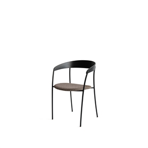 New Works Spisestuestol med Armlener Sort eik/Barnum Mørk Taupe