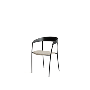 New Works Spisestuestol med Armlener Sort eik/Barnum Sand