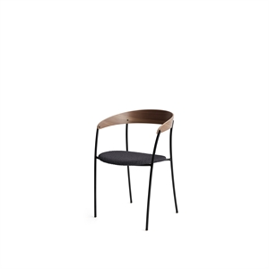 New Works spisestuestol med armlener, Valnøtt/Barnum Ocean