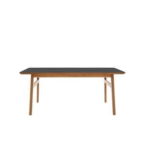 Magnus Olesen Freya Salongbord Heltre Lakkert Eik/linoleum Sort 4023 Forbo L 120 x B 60 x H 50